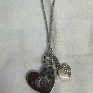 Juicy Couture Silver Heart Pendant Necklace